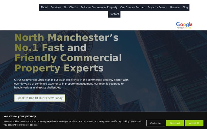 Screenshot of citruscommercialcircle.co.uk
