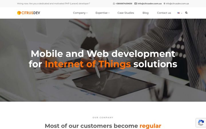 Screenshot of citrusdev.com.ua