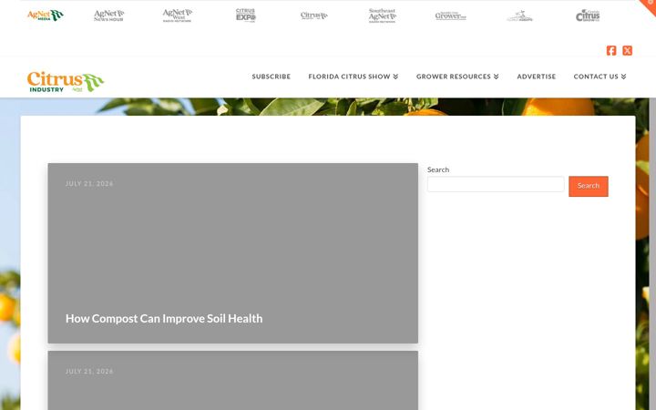 Screenshot of citrusindustry.net