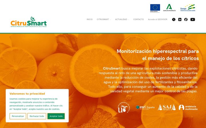 Screenshot von citrusmartiot.eu