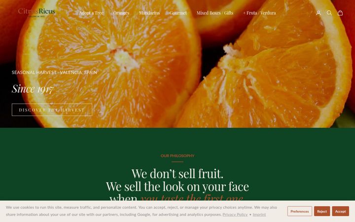 Screenshot of citrusricus.com