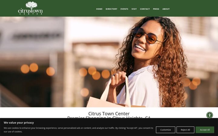 Screenshot of citrustowncenter.com