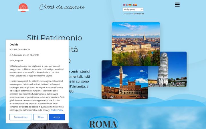 Screenshot of cittadascoprire.com