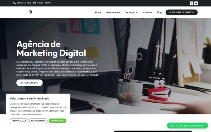 Screenshot of cittadella33.com