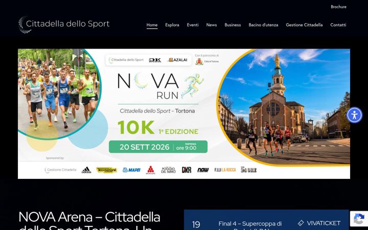 Screenshot ta' cittadelladellosport.it