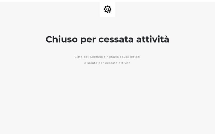 Ekrano kopija cittadelsilenzio.it