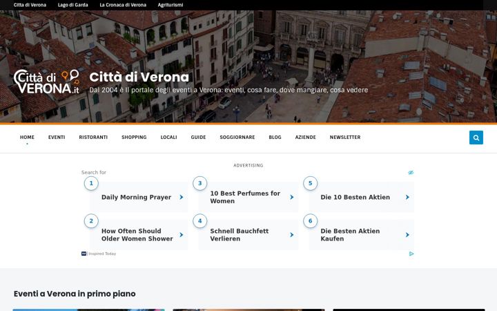Screenshot of cittadiverona.it