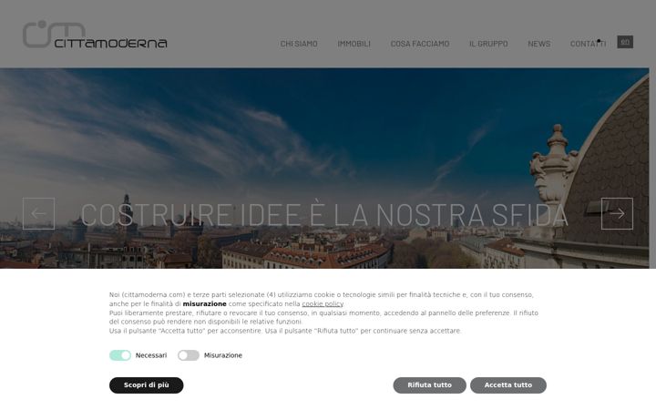 Screenshot of cittamoderna.com