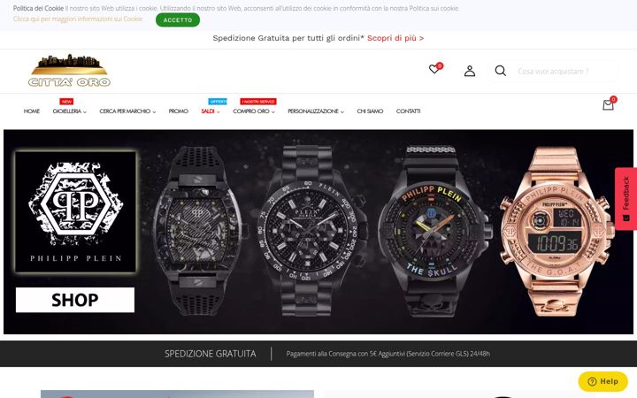 Screenshot ta' cittaoro.it