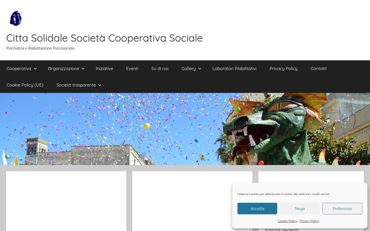 Screenshot ta' cittasolidale.net