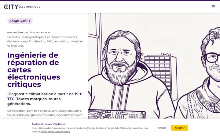 Screenshot of city-electronique.fr