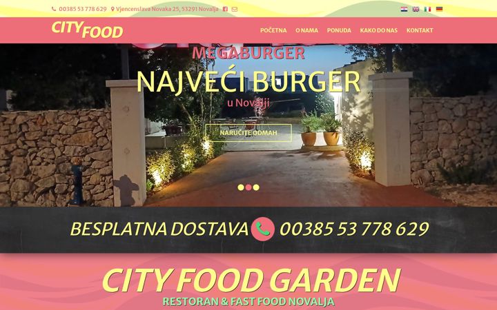 Screenshot von city-food.eu