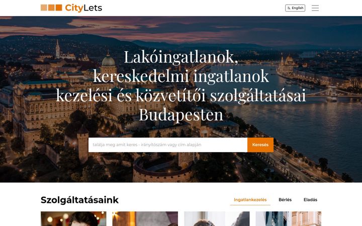 Екранна снимка на city-lets.hu