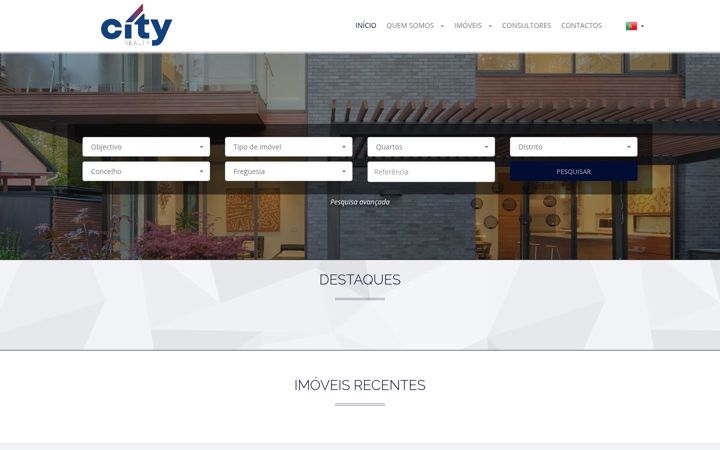 Screenshot of city-realty.pt