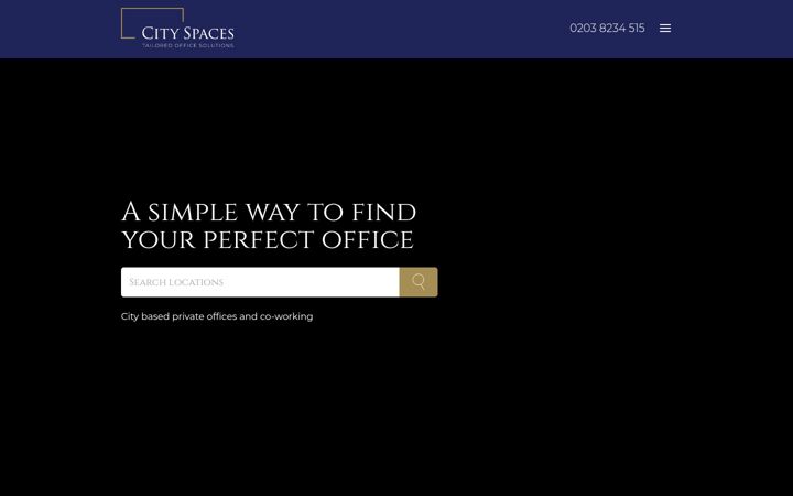 Screenshot of city-spaces.com