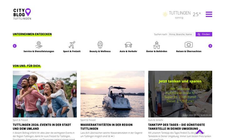 Screenshot of city-tuttlingen.com