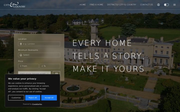 Screenshot di cityandcountry.co.uk