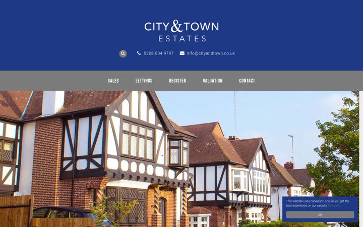 Screenshot di cityandtown.co.uk