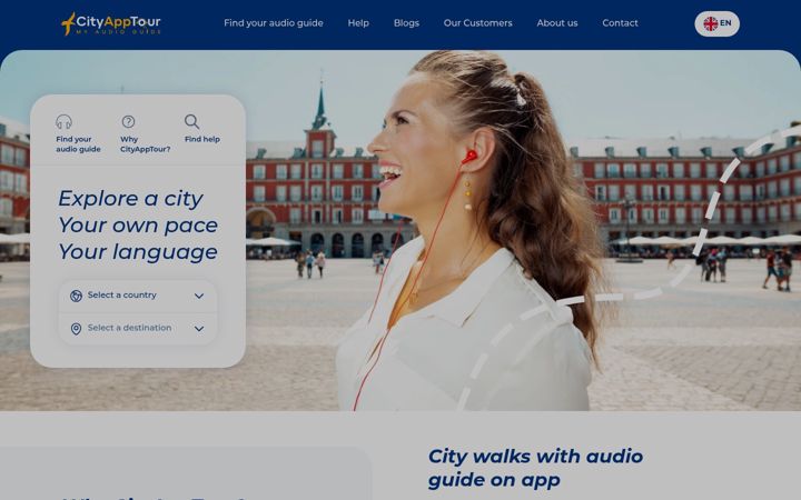 Screenshot of cityapptour.com