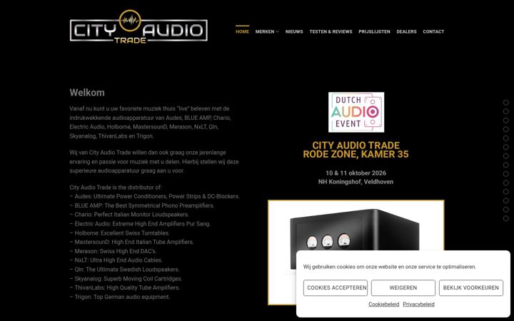 Screenshot of cityaudiotrade.com