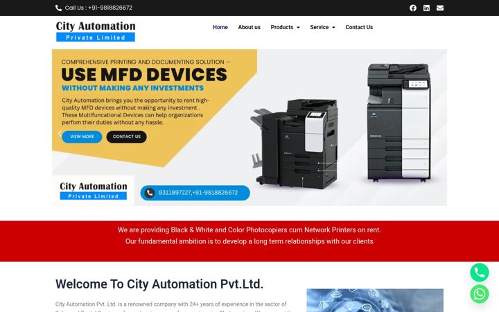 Screenshot of cityautomation.in