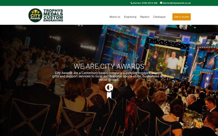 Screenshot of cityawards.co.uk