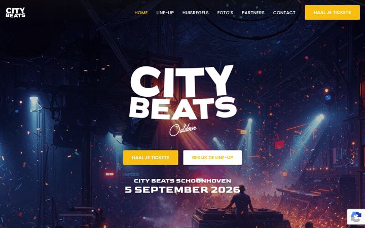Screenshot of citybeatsschoonhoven.nl