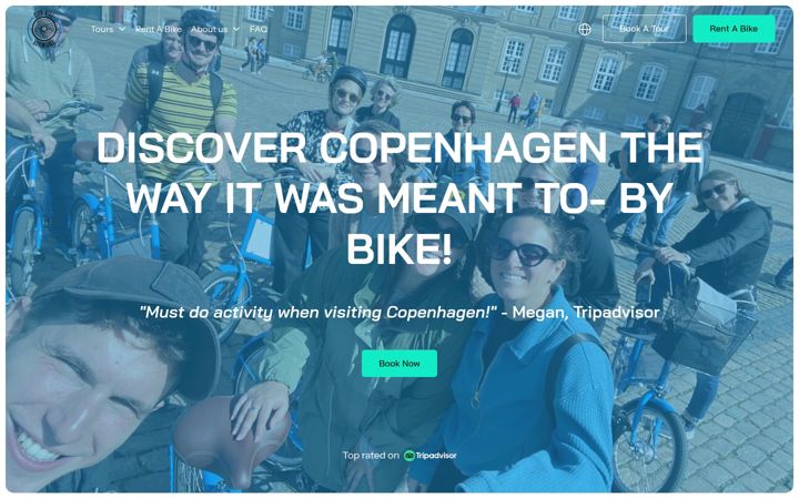 Screenshot of citybikeadventures.com
