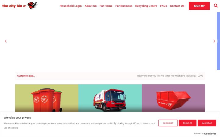 Screenshot of citybin.com