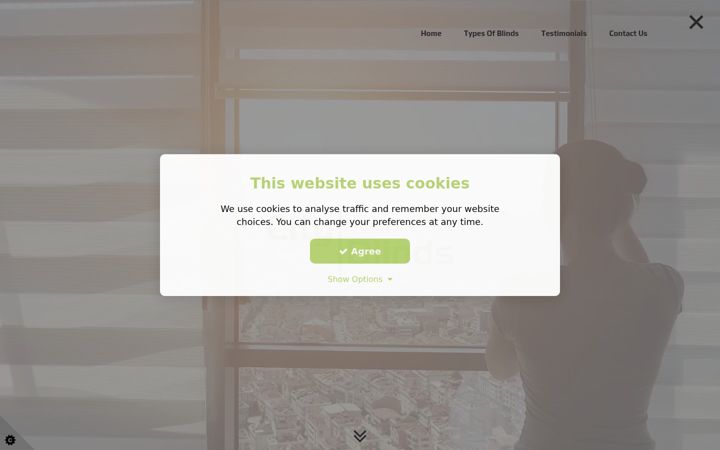 Screenshot of cityblinds.uk