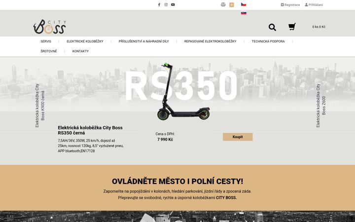 Snímek obrazovky cityboss.eu