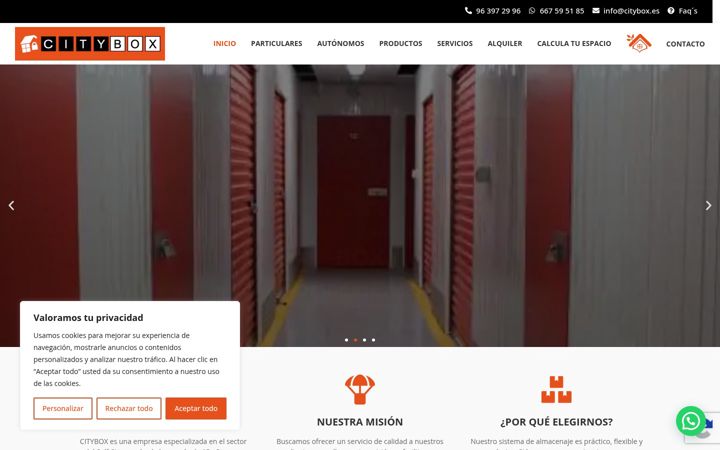 Zrzut ekranu citybox.es