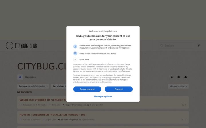 Screenshot of citybugclub.com