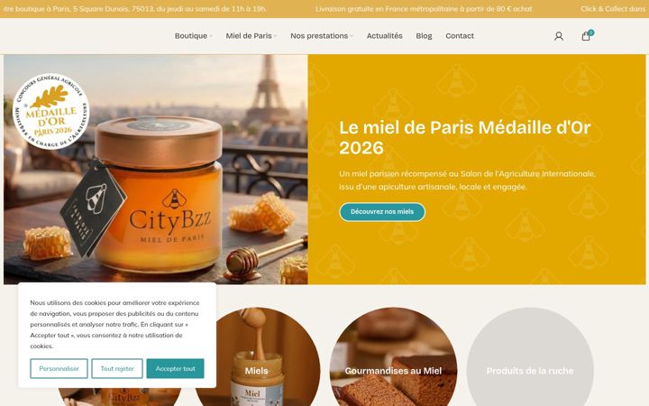 Screenshot of citybzz.com