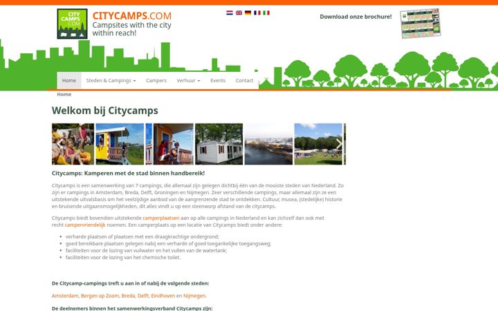 Zrzut ekranu citycamps.com