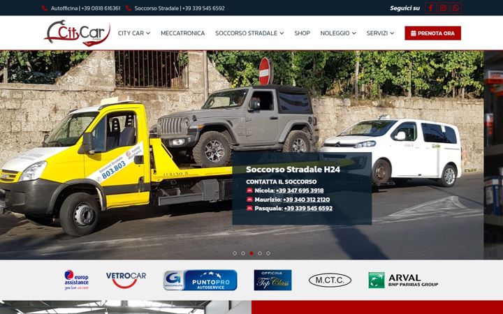 Screenshot ta' citycarpompei.it