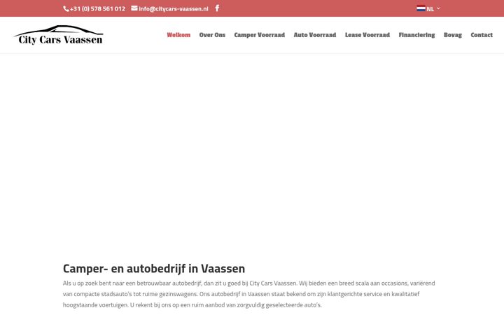 Screenshot of citycars-vaassen.nl