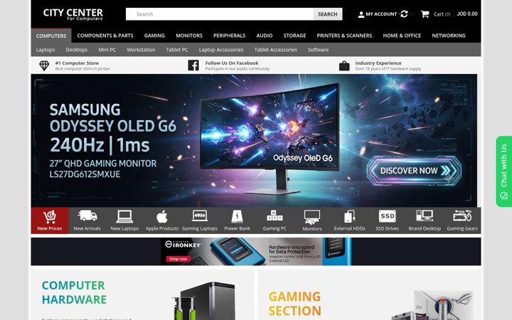 Screenshot of citycenter.jo
