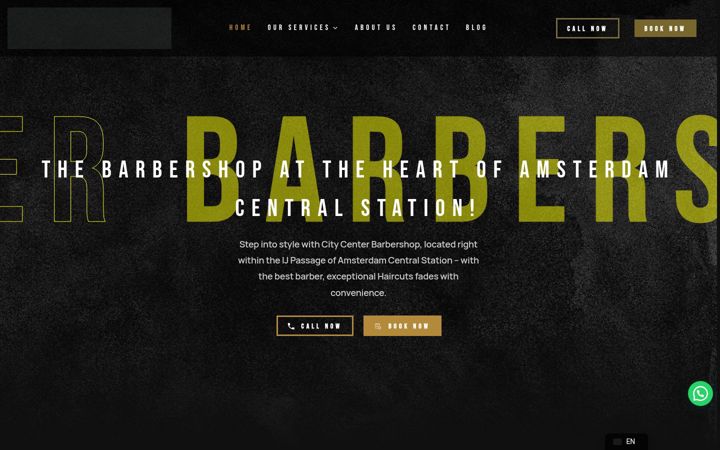 Skærmbillede af citycenterbarbershop.nl
