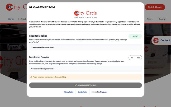 Screenshot of citycircleuk.com
