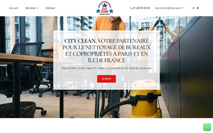 Screenshot of cityclean.fr