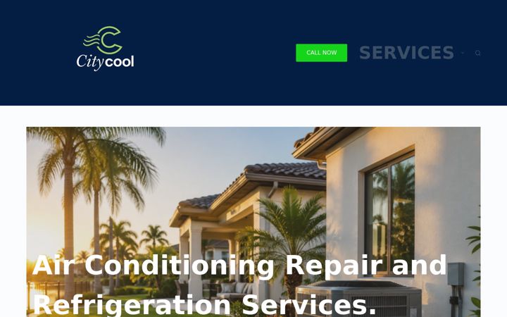 Screenshot of citycoolservices.com