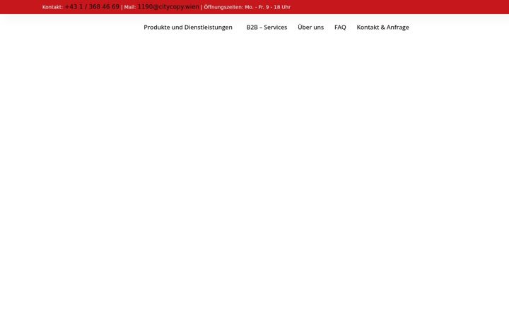Screenshot of citycopy.wien