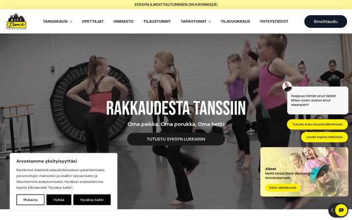 Screenshot di citydance.fi