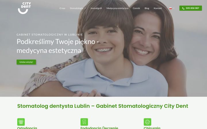 Képernyőkép: citydent.lublin.pl