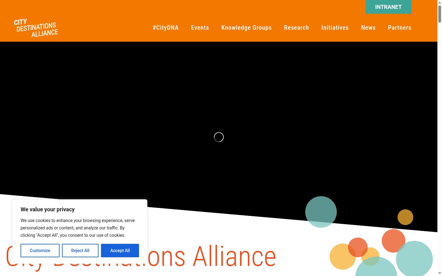 Screenshot des Einwilligungsbanners vor jeglicher Interaktion