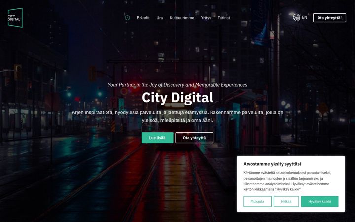 Screenshot di citydigital.fi