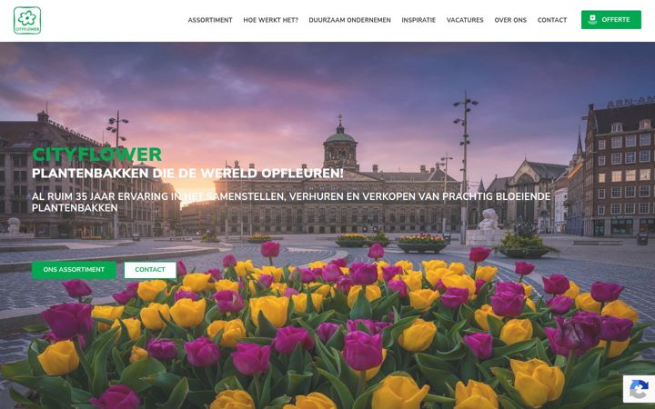 Screenshot of cityflower.nl
