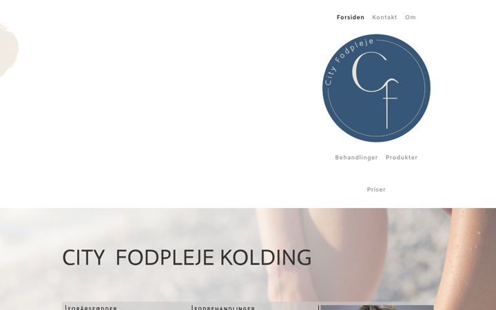 Screenshot of cityfodpleje.dk