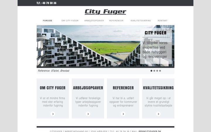 Screenshot of cityfuger.dk
